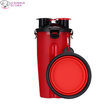 Charger l'image dans la galerie, 2-en-1 Bouteille d'eau et récipient de stockage de nourriture - Le bonheur du Chien