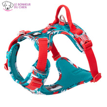 Charger l'image dans la galerie, Harnais réfléchissant Soft-Fleuri - Le bonheur du Chien