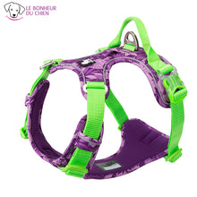 Charger l'image dans la galerie, Harnais réfléchissant Soft-Fleuri - Le bonheur du Chien