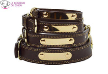 Charger l'image dans la galerie, Collier en cuir personnalisable - Le bonheur du Chien