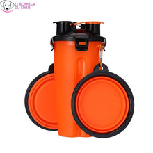 Charger l'image dans la galerie, 2-en-1 Bouteille d'eau et récipient de stockage de nourriture - Le bonheur du Chien
