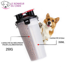 Charger l'image dans la galerie, 2-en-1 Bouteille d'eau et récipient de stockage de nourriture - Le bonheur du Chien