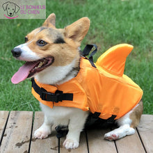 Charger l&#39;image dans la galerie, Sharkjack - Gilet de natation réglable pour chien en forme de requin - Le bonheur du Chien
