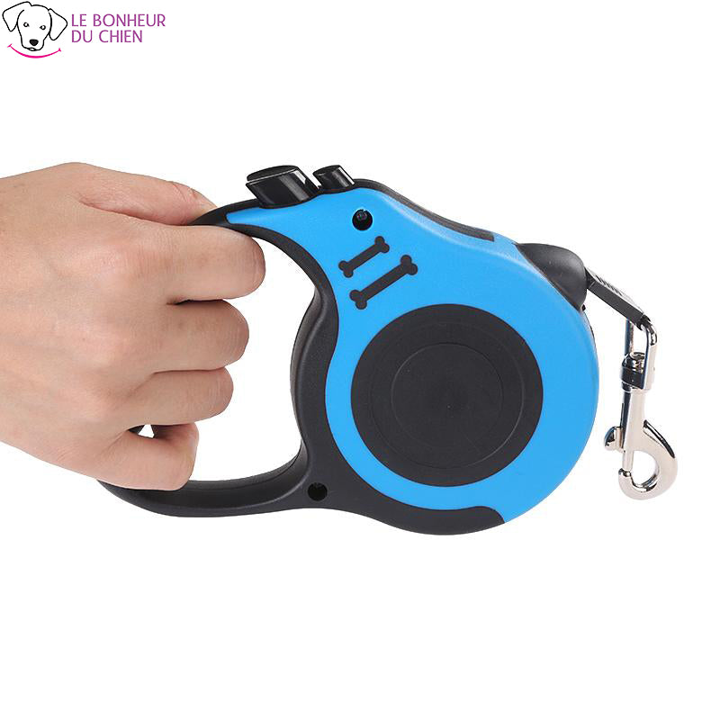 Laisse rétractable automatique - Le bonheur du Chien