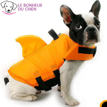 Charger l&#39;image dans la galerie, Sharkjack - Gilet de natation réglable pour chien en forme de requin - Le bonheur du Chien
